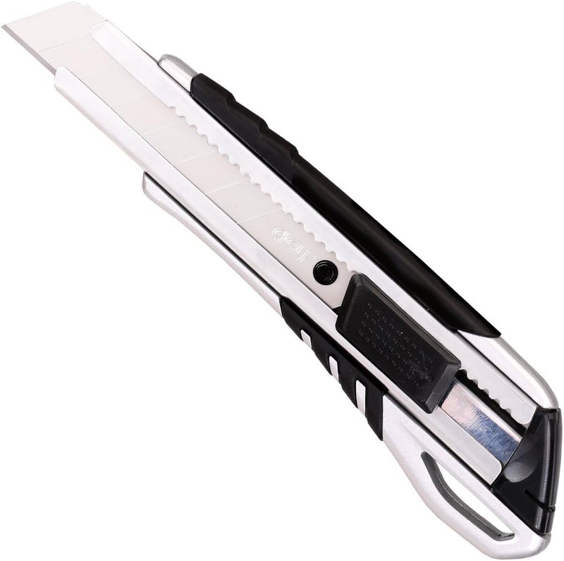 Deli E2057 Cutting Knife, Blade Size 18mm, Assorted Colors- Pack Of 02 - Image 1